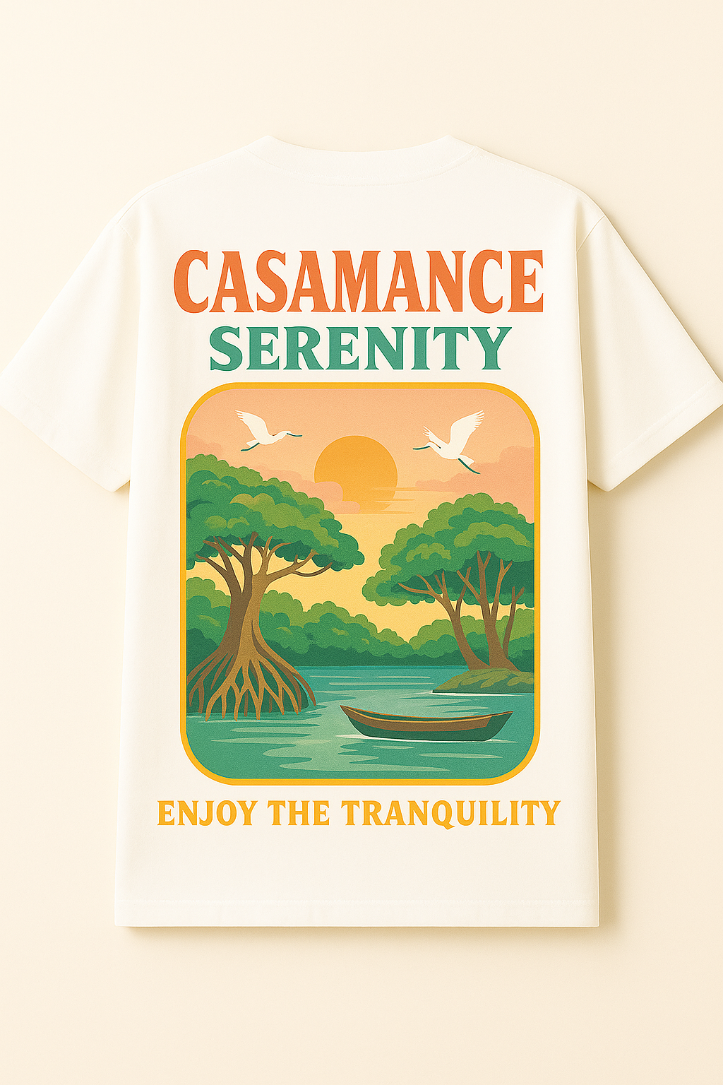 Casamance Serenity – T-shirt Unisexe “Enjoy the Tranquility”