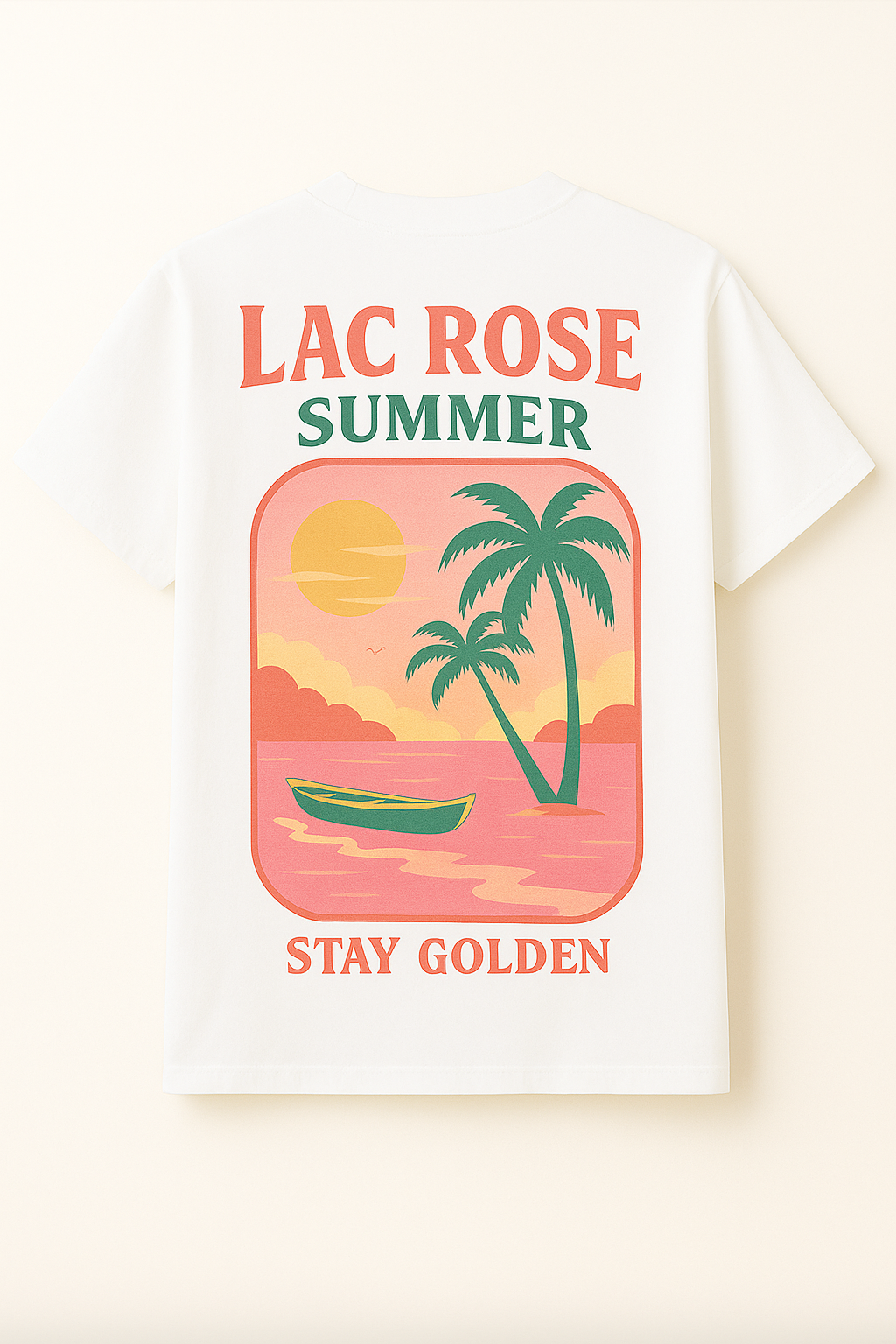 Lac Rose Summer – T-shirt Unisexe “Stay Golden”