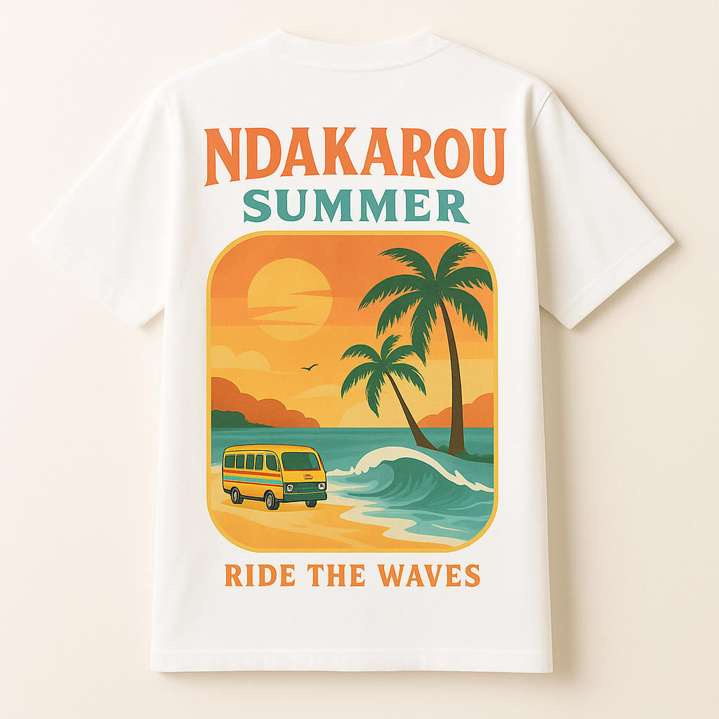 Ndakarou Summer – T-shirt Unisexe "Ride the Waves"