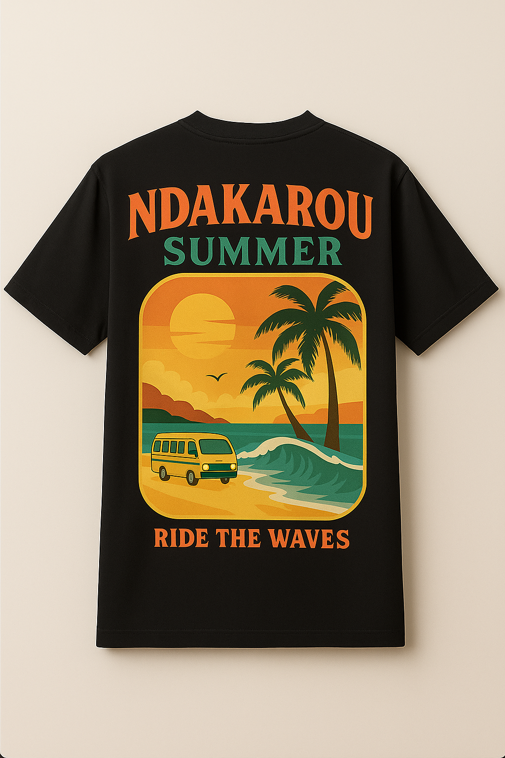 Ndakarou Summer – T-shirt Unisexe "Ride the Waves"
