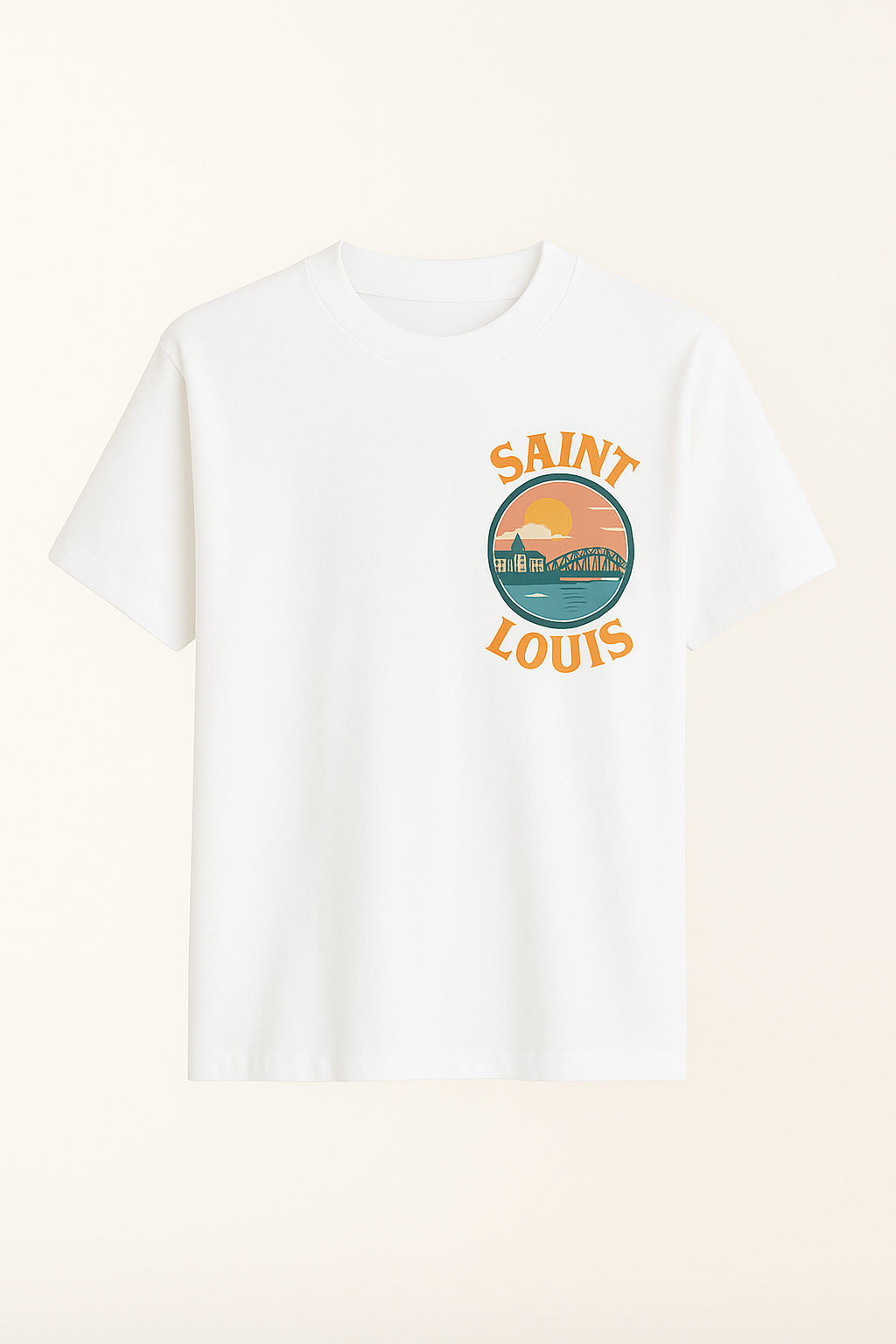 Saint Louis Summer – T-shirt Unisexe “Vintage Vibes”